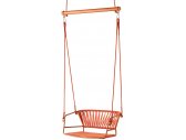 Кресло подвесное плетеное Scab Design Lisa Swing сталь, морской канат терракота, оранжевый Фото 1