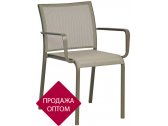 Кресло металлическое текстиленовое Ibiza Land алюминий, текстилен тортора Фото 1