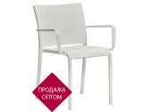 Кресло металлическое текстиленовое Ibiza Land алюминий, текстилен белый Фото 1