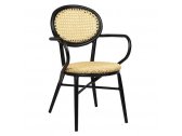 Кресло плетеное OUTDOOR-YA Aleca алюминий, искусственный ротанг черный, бежевый Фото 2