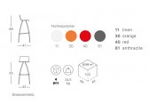 Стул полубарный пластиковый Scab Design Day сталь, технополимер оранжевый Фото 2