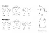 Кресло пластиковое Scab Design Drop 4 legs сталь, технополимер хром, лен Фото 2