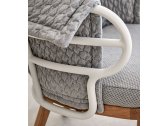 Кресло с подушками Gloster Dune алюминий, тик, ткань белый, натуральный Фото 3
