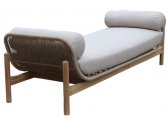 Лежак деревянный с подушками JOYGARDEN Talara акация, роуп, олефин натуральный, бежевый Фото 1