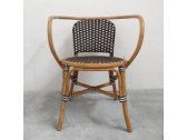 Кресло плетеное RosaDesign Bistrot манао, искусственный ротанг капучино, белый Фото 4