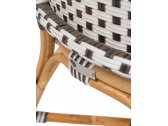 Кресло плетеное RosaDesign Bistrot манао, искусственный ротанг белый, капучино Фото 10