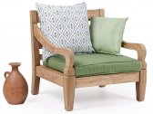 Кресло деревянное с подушками RosaDesign Java тик, ткань Фото 2