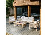 Комплект деревянной мебели JOYGARDEN Rimini акация, роуп, олефин натуральный, бежевый Фото 4