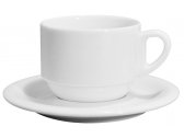 Кофейная пара для капучино Ancap Bistrot фарфор белый Фото 1