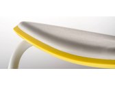 Стул пластиковый на полозьях PEDRALI Tweet сталь, полипропилен белый, желтый Фото 4
