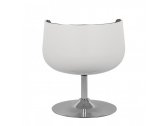 Кресло дизайнерское BON-BON Cup Cognac А340-1 металл, стеклопластик, экокожа белый, черный Фото 4
