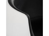 Кресло дизайнерское BON-BON Cup Cognac А340-1 металл, стеклопластик, экокожа белый, черный Фото 5