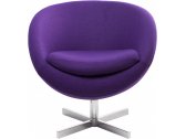 Кресло дизайнерское Beon A686  металл, кашемир фиолетовый Фото 3