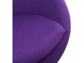 Кресло дизайнерское BON-BON A686  металл, кашемир фиолетовый Фото 3