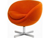 Кресло дизайнерское Beon A686  металл, кашемир оранжевый Фото 3