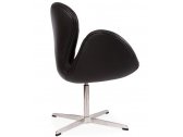 Кресло с обивкой BON-BON Swan (Arne Jacobsen) A062 металл, экокожа черный Фото 2