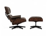 Кресло дизайнерское с оттоманкой BON-BON A348+A349 (Eames Style Lounge Chair & Ottoman) металл, дерево, натуральная кожа коричневый Фото 2
