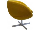 Кресло дизайнерское BON-BON A686  металл, кашемир желтый Фото 3