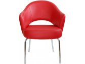 Кресло с обивкой Beon A621 металл, экокожа красный Фото 2