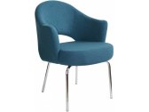 Кресло с обивкой BON-BON A621 металл, кашемир серо-синий Фото 1