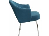 Кресло с обивкой BON-BON A621 металл, кашемир серо-синий Фото 3