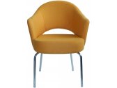 Кресло с обивкой Beon A621 металл, кашемир темно-желтый Фото 2