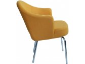 Кресло с обивкой Beon A621 металл, кашемир темно-желтый Фото 3