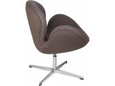 Кресло с обивкой Beon Swan (Arne Jacobsen) A062 металл, кашемир серый Фото 3