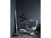 Кресло дизайнерское BON-BON Egg chair (Arne Jacobsen Style) A219 металл, экокожа белый Фото 4