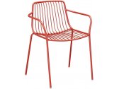 Кресло металлическое PEDRALI Nolita металл красный Фото 1
