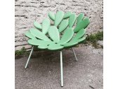 Кресло пластиковое Qeeboo Filicudi металл, полиэтилен зеленый Фото 6
