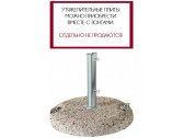 Утяжелительная плита круглая с ручками 75 кг Утяжелитель бетон серый Фото 1