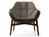 Кресло лаунж с подушкой Quinti Manta Design Marco Cocco дуб, полиуретан, ткань натуральный Фото 3