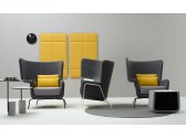 Кресло с правым подлокотником Quinti Hip Design Ximo Roca металл, ткань черный Фото 4