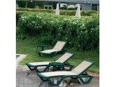Шезлонг-лежак пластиковый Veranda Garden Marcel 2 полипропилен, текстилен зеленый, бежевый Фото 7