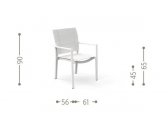 Кресло дизайнерское Talenti Touch алюминий, ткань тортора Фото 2