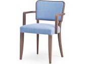 Кресло для ресторана VeryWood Wiener дерево, ткань синий Фото 1