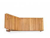 Шезлонг-лежак деревянный с матрасом Varaschin Barcode тик, ткань Фото 7