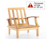 Кресло деревянное WArt Trend 1 ироко, ткань Etisilk Фото 1