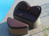 Комплект плетеной мебели Uniko Cupido алюминий, искусственный ротанг, ткань светло-коричневый, коричневый Фото 1