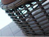 Лаунж-диван плетеный Uniko Nest алюминий, искусственный ротанг, ткань коричневый, темно-коричневый Фото 4