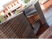 Комплект плетеной мебели Uniko Bora Bora алюминий, искусственный ротанг, ткань коричневый, темно-коричневый Фото 4