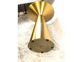 Подстолье-стол металлическое Tron 2109EM нержавеющая сталь золотой Фото 3