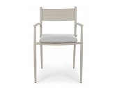Кресло металлическое с подушкой Garden Relax Kendall алюминий, олефин светло-серый Фото 3