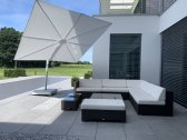 Зонт дизайнерский Umbrosa Versa UX Architecture алюминий, ткань Sunbrella папирусно-белый, мраморный Фото 4