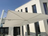 Зонт дизайнерский Umbrosa Versa UX Architecture алюминий, ткань Sunbrella папирусно-белый, мраморный Фото 6