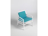 Кресло пластиковое с подушками Nardi Aria стеклопластик, акрил белый, сардиния Фото 4
