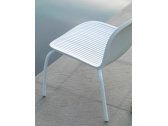 Лаунж-стул пластиковый Nardi Ninfea Relax алюминий, полипропилен белый Фото 9