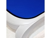 Шезлонг-лежак пластиковый Nardi Omega полипропилен, текстилен белый, синий Фото 17