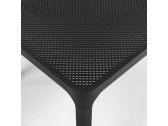 Столик пластиковый журнальный Nardi Net Table 100 стеклопластик антрацит Фото 5